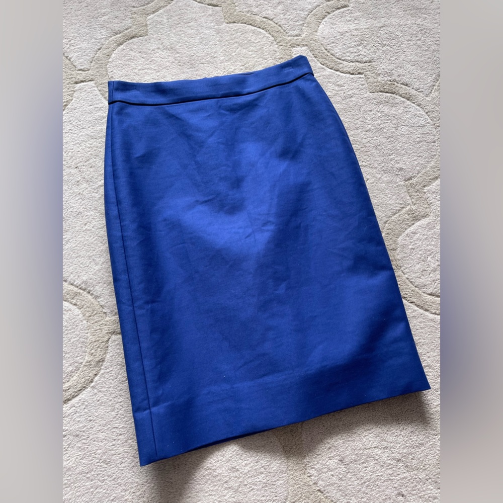 BRAND NEW J Crew no. 2 pencil skirt in royal blue
